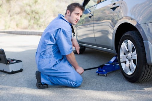 Hazards of Changing Tire on the Side of the Road - Plaxen Adler Muncy - Changing Tire On Uneven Side Road